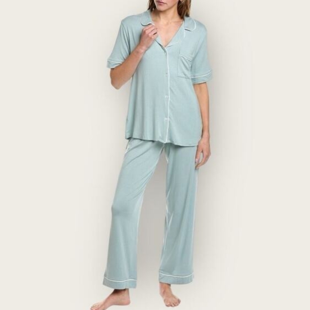 Hale Bob Mint Green Luxury Loungewear Pajama Set New